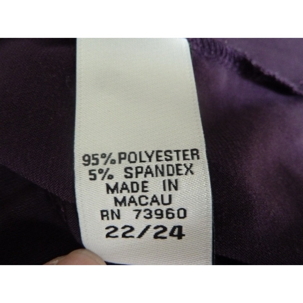 SOFT BY AVENUE Plus Sz 22/24 Layering Tank Top Purple Career Office - Picture 6 of 7